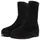 FitFlop F-luma Damenstiefel, Stretch, Wildleder, Halbkeil, Halbschaft, Schwarz, 36