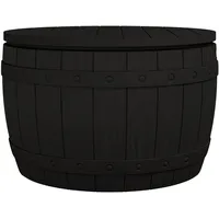 VidaXL 3-in-1 Gartenbox Schwarz Polypropylen