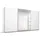 Rauch Schwebetürenschrank RAUCH "Kleiderschrank Schrank Garderobe BESTSELLER KOLUNA mit Spiegel", weiß (alpinweiß), B:360cm H:210cm T:62cm, Holzwerkstoff, Schränke, Schwebetürenschrank, inkl. 2 Innenschubladen sowie extra Einlegeböden MADE IN GERMANY, Topseller