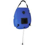 vidaXL Camping-Duschtasche Blau 20 L PVC