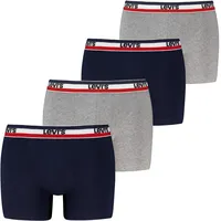 Levi's LEVIS MEN REPEAT SPW LOGO BOXER BRIEF Navy / Grau XL 4er Pack
