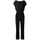 Swing Jumpsuit mit Rundhalsausschnitt, Black, 36