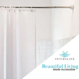 Intirilife Duschvorhangstange 155 cm silber
