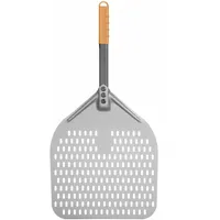 HENDI Pizzaschaufel - eckig, gelocht, kurzer Griff, 300x660mm