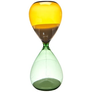 TFA Sanduhr 18.6009.02.41, 15 Minuten Laufzeit, Hourglass, Zeitmesser, Dekoobjekt, aus Glas, Sand, (L) (B) 73 x (H) 190 mm