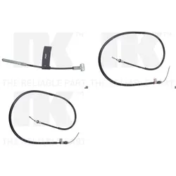 3xnk Handbremsseil Hinterachse Passend Für Nissan Note E11 Mit Trommelbremse: Seilzug, Feststellbremse Nissan: 365319u00a Nissan: 365319u00b Lpr: C101