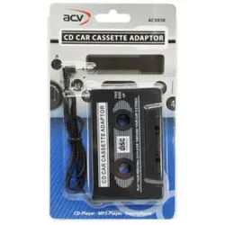ACV AD-CAS-1, 3,5 mm (1/8"), Schwarz, CD-Player, MP3-Player, Smartphone