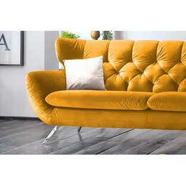 KAWOLA Sofa CHARME Velvet curry