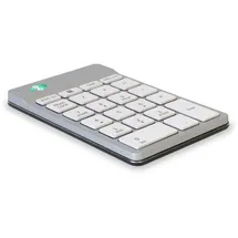 R-Go Tools R-Go Numpad Break, Mit Anti-RSI-Software, Bluetooth kabellos Ziffernblock, Numerische Tastatur für Computer Laptop Tablet, Weiss