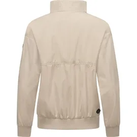 Ragwear leichte Damen, Übergangsjacke wasserdichte Regenjacke (Wassersäule 11.000 mm) kurz atmungsaktiv Goona YOUMODO Sand Gr. L - L