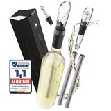 Beyond Weinkühlstab aus Edelstahl mit Ausgießer - Ideales Weinzubehör Geschenk für Weinliebhaber I Weinkühler Set für Weißwein & Rotwein (Sparset mit 2x Weinkühlstäben)