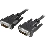 EFB DVI-D Dual-Link Anschlusskabel Stecker/Stecker 1,8 m Schwarz