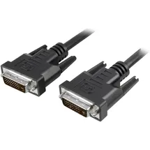 EFB DVI-D Dual-Link Anschlusskabel Stecker/Stecker 1,8 m Schwarz