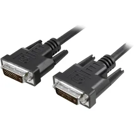 EFB DVI-D Dual-Link Anschlusskabel Stecker/Stecker 1,8 m Schwarz