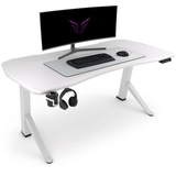 Ultimate Setup Ultimate Setup® Gaming Tisch höhenverstellbar elektrisch weiß, Gamer Tisch, Gaming Schreibtisch, Gaming Desk, Gaming Tisch 180x80 cm, Gaming Room