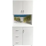 Hti-Living Blanca Wellness Badschrank 80 x 40 x 180 cm Weiß