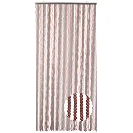 Kobolo Türvorhang Perlenvorhang CHOCO Holzperlen 50 Stränge 100x210cm