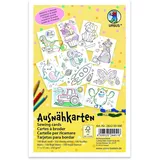 Ursus Ausnähkarten 100 St. 11 x 17 cm Weiß