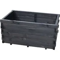 Promadino Siena Pflanzkasten 80 x 50 x 39 cm Grau