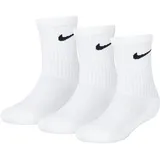 Nike Kinder, BASIC PACK CREW 3Pk Socken White, 5/7 Jahre