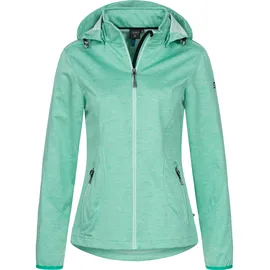 DEPROC activ DEPROC Active Softshelljacke JOSEPHIN PEAK WOMEN mit abnehmbarer Kapuze grün 46 (L)