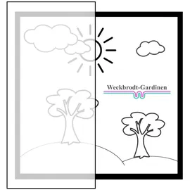 WECKBRODT Gardine »Freising«, (1 St.), echte Stickerei, Lochstickerei, Voile, halbtransparent, Bordüre, Store Weckbrodt weiß