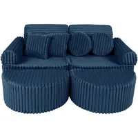 MeowBaby Kindersofa,, Beere, Textil, 120x25x60 cm, Kinder- & Jugendzimmer, Kindermöbel, Kindersitzmöbel & -tische, Kindersessel & -sofas
