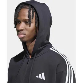 adidas M 3S FL FZ HD Kapuzensweatshirt Herren Schwarz/Weiß 3XL