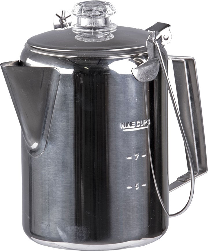 Mil-Tec Edelstahl, Kaffee-Percolator - Silber