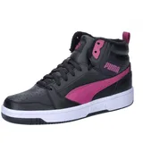 Puma Rebound V6 Mid WTR Jr Sneaker, Black-Magenta Gleam White, 36 EU