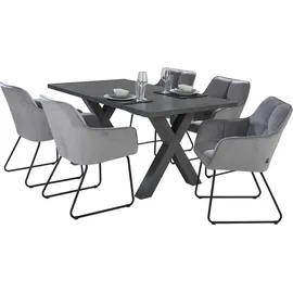 Mäusbacher Esstisch Big System 160 x 90 cm Holzoptik Plankeneiche