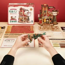 Robotime Technology ROKR 3D-Holz-Puzzle Dream Gift Factory