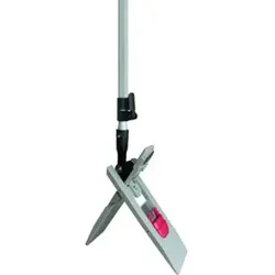 Sprintus Wischset Mopphalter, Alu-Teleskopstiel, Mopp Mikrofaser weiß B500xL1450mm