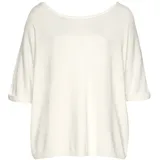 VIVANCE Kurzarmpullover Weiß 44/46