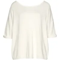 VIVANCE Kurzarmpullover Weiß 44/46