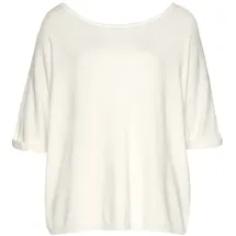 VIVANCE Kurzarmpullover Weiß 44/46
