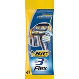 BIC 3 Flex Einwegrasierer, für Männer, 3 Klingen, empfindliche Haut, 4 Stück