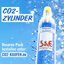 Cago 3 x CO2 Zylinder + 3 Füllung