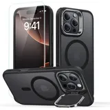 Esr Classic Hybrid Kickstand Halolock MagSafe Hülle Ständer + gehärtetem Glas iPhone 16 Pro Max