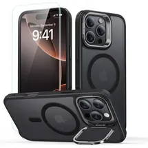 Esr Classic Hybrid Kickstand Halolock MagSafe Hülle Ständer + gehärtetem Glas iPhone 16 Pro Max