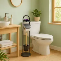 Relaxdays WC Garnitur, HxBxT: 79 x 21,5 x 21,5