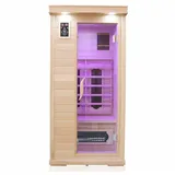 DEKO VERTRIEB BAYERN Infrarotkabine Luxus LED Infrarotsauna 90x90cm Sauna Infrarotkabine Wärmekabine Model