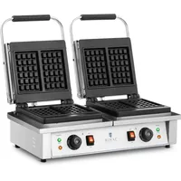 Royal Catering Doppel-Waffeleisen - belgische Waffeln - - 2 x 2,000 W