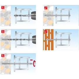 TOX-Dübel Fensterrahmenschraube Window Pro 7,5 x 92 mm 100 Stück