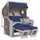 deVries Strandkorb »Seaside XL«, BxHxT: 135 x 165 x 92 cm, white kubu - blau