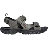 Keen Targhee III Open Toe Sandal Grey Black - grau 45