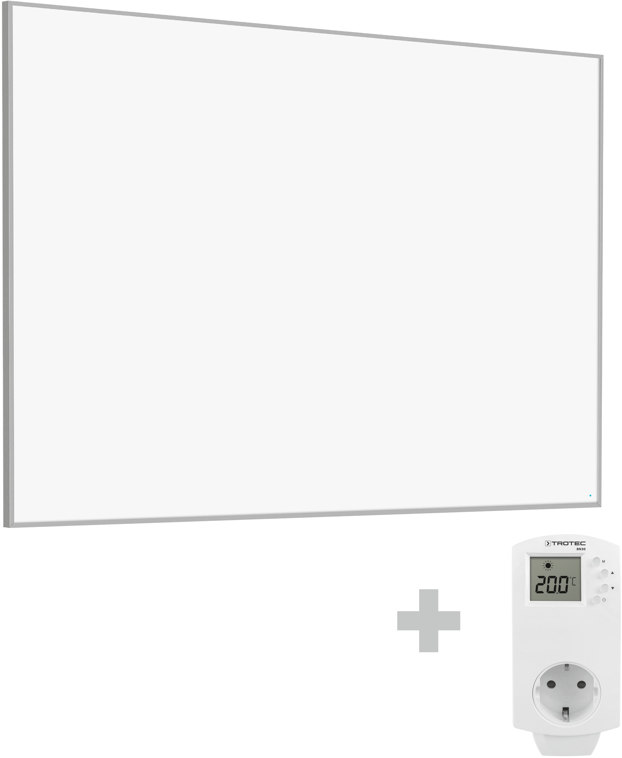 Trotec Infrarood-verwarmingplaat TIH 1100 S + Stopcontact-Thermostaat BN30