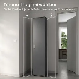 home collective Mehrzweckschrank 40 x 35 x 184 cm Anthrazit