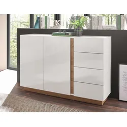 Sideboard III Clair - Weiß Glanz