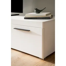 INOSIGN Lowboard INOSIGN "Salerno, moderner Unterschrank, Kommode in Weiß mit Eiche Evoke Dekor", weiß (weiß, eiche evoke), B:205cm H:44cm T:45cm, Holzwerkstoff, Sideboards, Lowboard, Metallgriffe, ausreichend Stauraum, vielseitig einsetzbar, 205cm breit